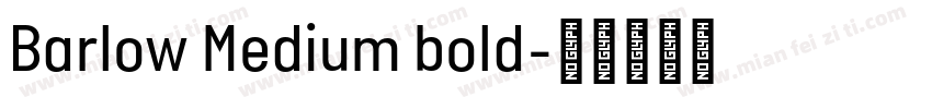 Barlow Medium bold字体转换